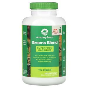 Зеленая пища, Amazing Grass, Green SuperFood, 650 мг, 150 капсул