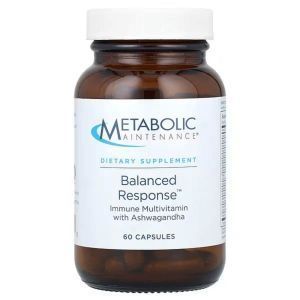 Мультивитамины с ашвагандой, поддержка иммунитета, Balanced Response, Metabolic Maintenance, 60 капсул