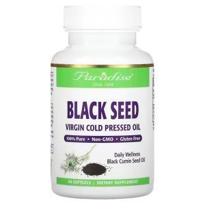 Черный тмин, Black Seed,, Paradise Herbs, 60 капсул