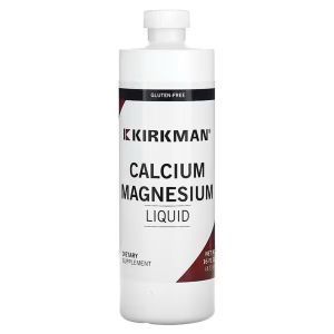Кальций и магний жидкий, Calcium Magnesium Liquid, Kirkman Labs, 473 мл