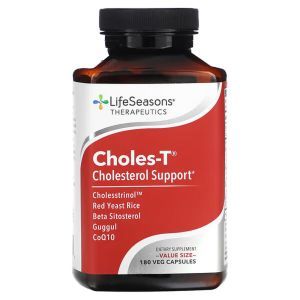 Контроль холестерина, Choles-T, LifeSeasons, 180 вегетарианских капсул
