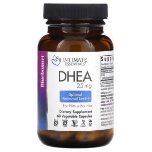 ДГЭА, интимные товары, для него и для нее, DHEA, For Him & For Her, Bluebonnet Nutrition, Intimate Essentials, 25 мг, 60 растительных капсул