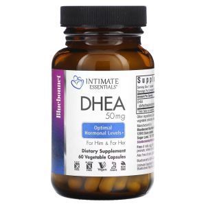 ДГЭА, интимные товары, для него и для нее, DHEA, For Him & For Her, Bluebonnet Nutrition, Intimate Essentials, 50 мг, 60 растительных капсул