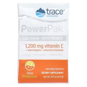 Электролиты со вкусом цитруса, Electrolyte Stamina Power Pak, Trace Minerals Research, без сахара, 30 пакетов по 4,9 г каждый