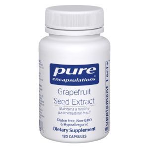 Экстракт грейпфрутовой косточки, Grapefruit Seed Extract, Pure Encapsulations, 250 мг, 120 капсул