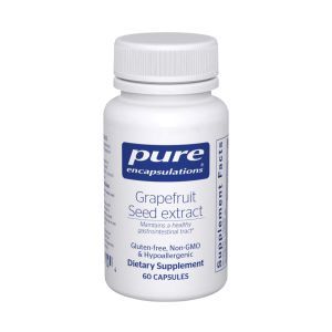 Экстракт грейпфрутовой косточки, Grapefruit Seed Extract, Pure Encapsulations, 250 мг, 60 капсул