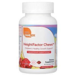 Поддержка здорового роста для детей, Height Factor Chews, Zahler, натуральные ягоды, 60 жевательных таблеток