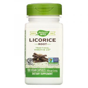 Корень солодки (Licorice), Nature's Way, 900 мг, 100 капсул