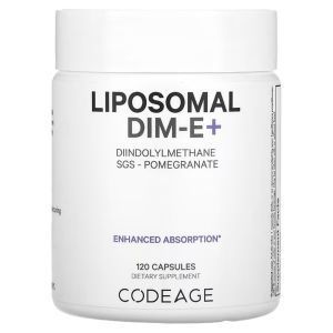 Дииндолилметан с витамином Е, липосомальный, Liposmal DIM-E+, Codeage, гранат, 120 вегетарианских капсул