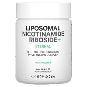Никотинамид рибозид+ липосомальный, Liposomal, Nicotinamide Riboside+, CodeAge, 60 капсул