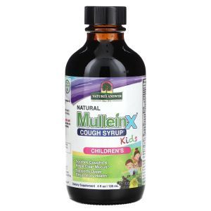 Сироп от кашля, Natural Mullein-X Cough Syrup, Nature's Answer, натуральный, для детей, 120 мл