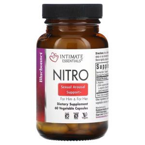 Нитро, интимные товары, для него и для нее, Nitro, For Him & For Her, Bluebonnet Nutrition, Intimate Essentials, 60 растительных капсул