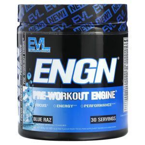 Предтренировочный комплекс, Pre-Workout Engine, EVLution Nutrition, ENGN, со вкусом голубого лимонада, 312 г
