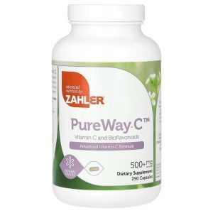 Витамин С и биофлавоноиды, PureWay-C, Zahler, 500 мг, 250 капсул