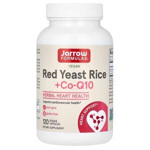 Коэнзим Q10, Красный рис (Red Yeast Rice + Co-Q10),  Jarrow Formulas, 120 капсул
