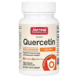 Кверцетин, Quercetin, Jarrow Formulas, 500 мг, 30 вегетарианских капсул
