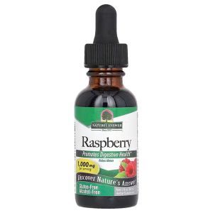 Малина, Raspberry, Nature's Answer, жидкий экстракт, без спирта, 1000 мг, 30 мл