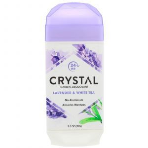 Дезодорант, лаванда и белый чай, Solid Deodorant,, Crystal Body Deodorant, 70 г