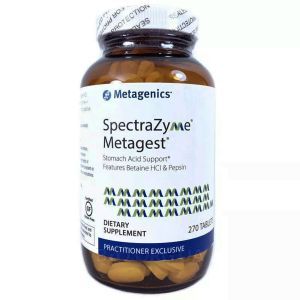 Пищеварительные ферменты, SpectraZyme Metagest, Metagenics, 270 таблеток