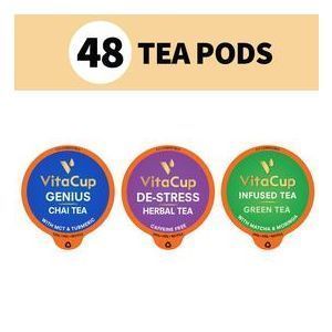 Набір чаю "Різноманітність", Tea Pods Variety Pack, VitaCup, 48 шт
