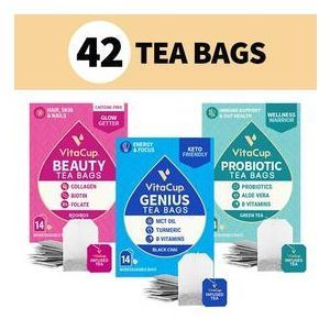 Набір чаю Різний, Tea Variety Bundle, VitaCup, 42 шт