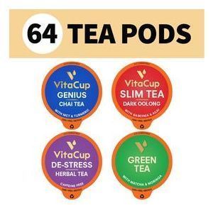 Набір чаю "Найкращий чайне час", The Ultimate Tea Time Bundle Pods, VitaCup, 64 шт