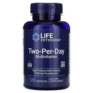 Мультивитамины, Two-Per-Day Multivitamin, Life Extension, 120 капсул