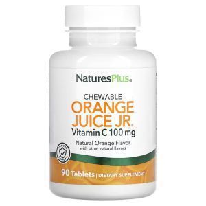 Витамин С жевательный (апельсин), Vitamin C, Nature's Plus, 100 мг, 90 таблеток