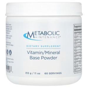 Витамины и минералы в порошке, Vitamin, Mineral Base Powder, Metabolic Maintenance, 312 г