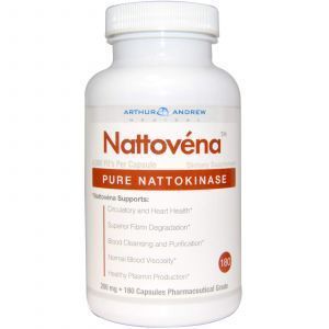 Наттокиназа, Arthur Andrew Medical, 200 мг, 180 кап. 