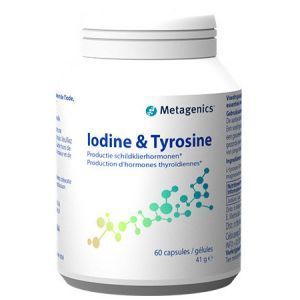 Поддержка щитовидной железы, Iodine Tyrosine, Metagenics, 60 капсул