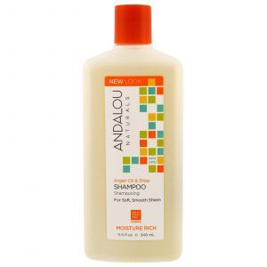 Шампунь с арганой и сладким апельсином, Shampoo, Andalou Naturals, 340 мл (