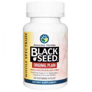 Черный тмин, Black Seed, Amazing Herbs, 100 кап.