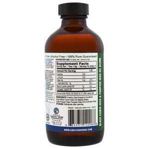 Масло из семян черного тмина и тыквы, (Black Seed Oil with Pumpkin Seed Oil), Amazing Herbs, 240 мл