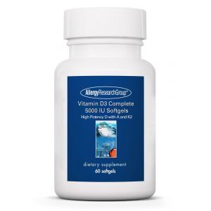 Вітамін Д3, Vitamin D3 Complete, Allergy Research Group, 5000 МО, 60 гелевих капсул