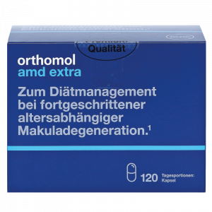 Витамины для глаз возрастная формула, AMD Extra, Orthomol, 120 капсул