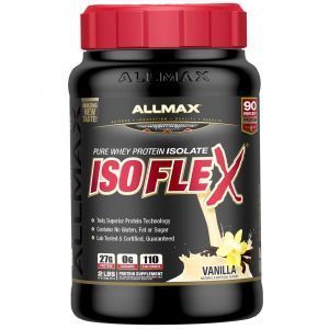 Изолят Чистого Сывороточного Протеина, Ваниль, Protein Isolate, ALLMAX Nutrition, 907 гр.