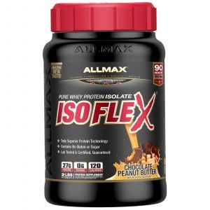 Изолят сывороточного протеина, Whey Protein Isolate, ALLMAX Nutrition, шоколадное арахисовое масло, 907 гр.