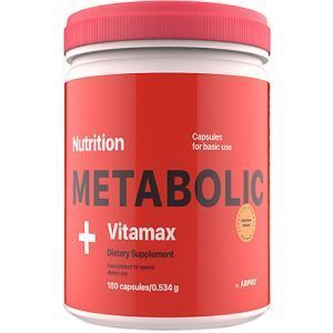 Комплекс витаминов С, Е, группы В для управления обменными процессами,  Metabolic Vitamax, AB PRO Nutrition, 180 шт