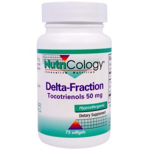 Токотринол, Delta-Fraction, Tocotrienols, Nutricology, 50 мг, 75 кап.