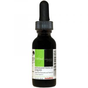 Астаксантин + витамин D-3, Astaxanthin D3, DaVinci Laboratories of Vermont, жидкость, 30 мл