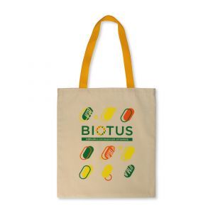 Эко-сумка с желтыми ручками, Biotus, 1 шт