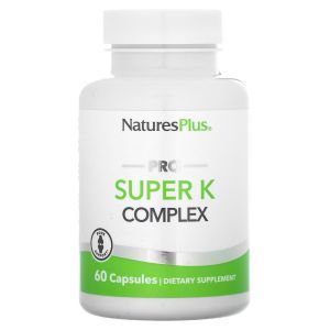 Комплекс витаминов группы K, Pro Super K Complex, NaturesPlus, 60 капсул