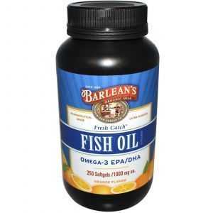 Рыбий жир, Омега-3 EPA / DHA, Barlean's, 250 кап.