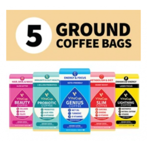 Набір меленої кави "Бестселери", Best Seller Ground Coffee, VitaCup, 5 упаковок