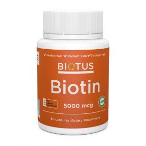 Біотин, Biotin, Biotus, 5000 мкг, 60 капсул