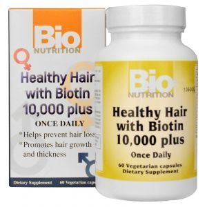 Биотин 10000 +, Bio Nutrition, 60 кап.