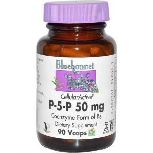 Витамин В6 (пиридоксин), Bluebonnet Nutrition, 90 капс.