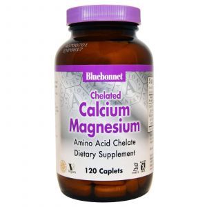 Кальций и магний, Bluebonnet Nutrition, 120 кап.