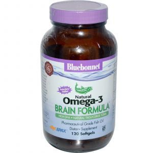Формула мозга Омега-3, Bluebonnet Nutrition, 120 кап.